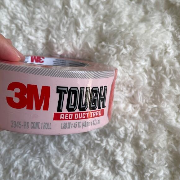 3M Tough 1.88 in x 55 Yards Tough Red Duct Tape Roll Multi-Use NEW - Picture 5 of 6